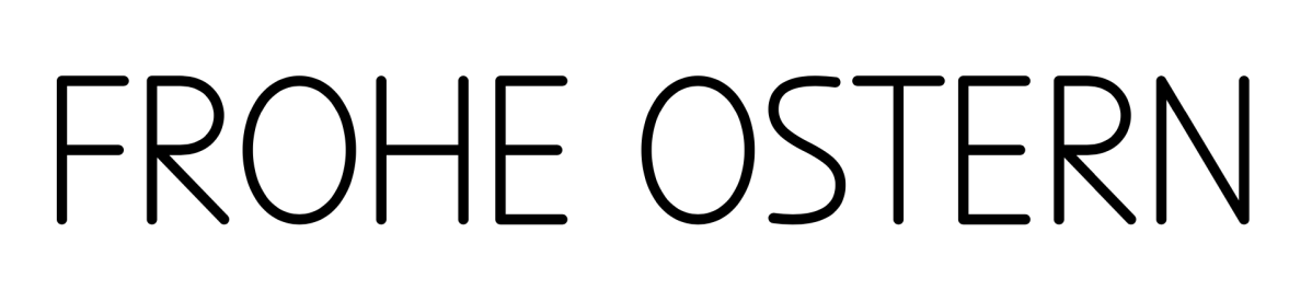 Schreibvorlage (Frohe Ostern)
